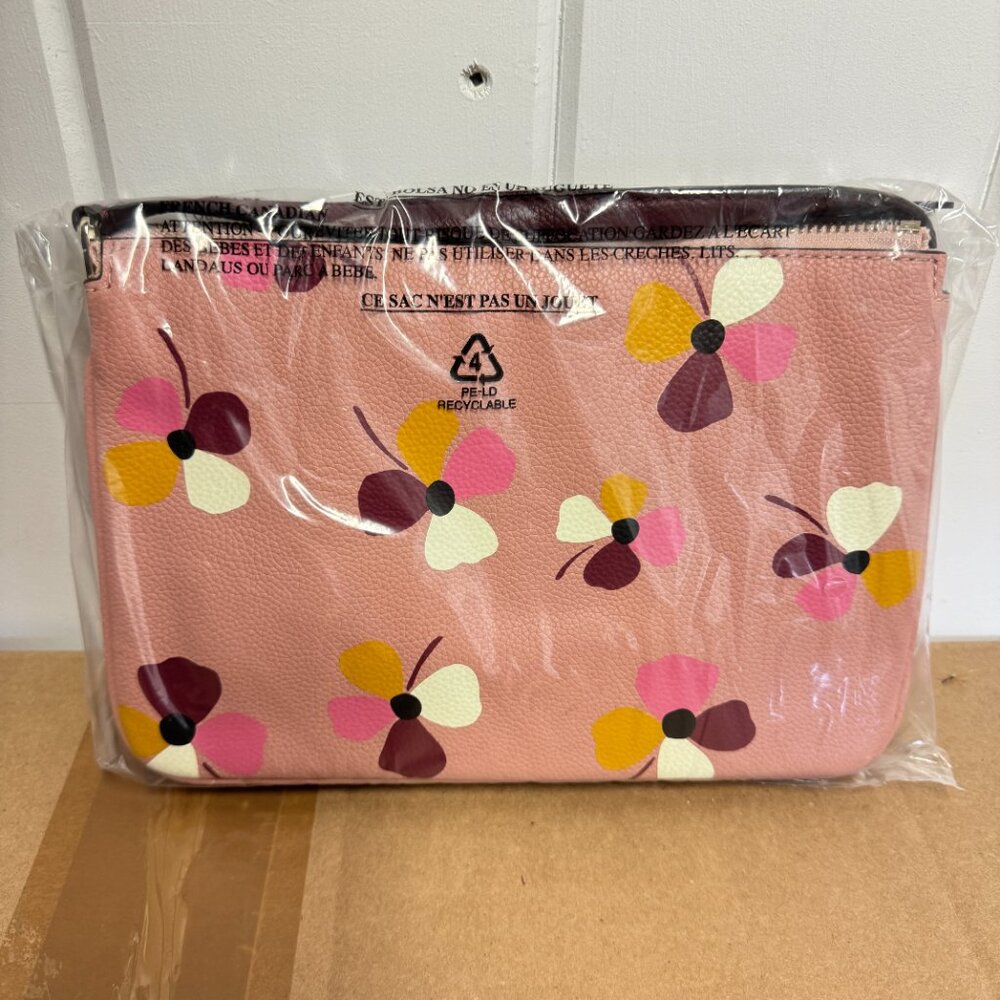 Kate Spade New York Triple Gusset Crossbody - Dusk Buds Pink Multi - Picture 6 of 7